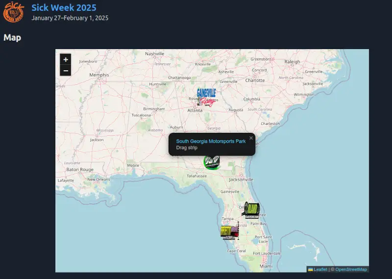 Event Route Map Example #2