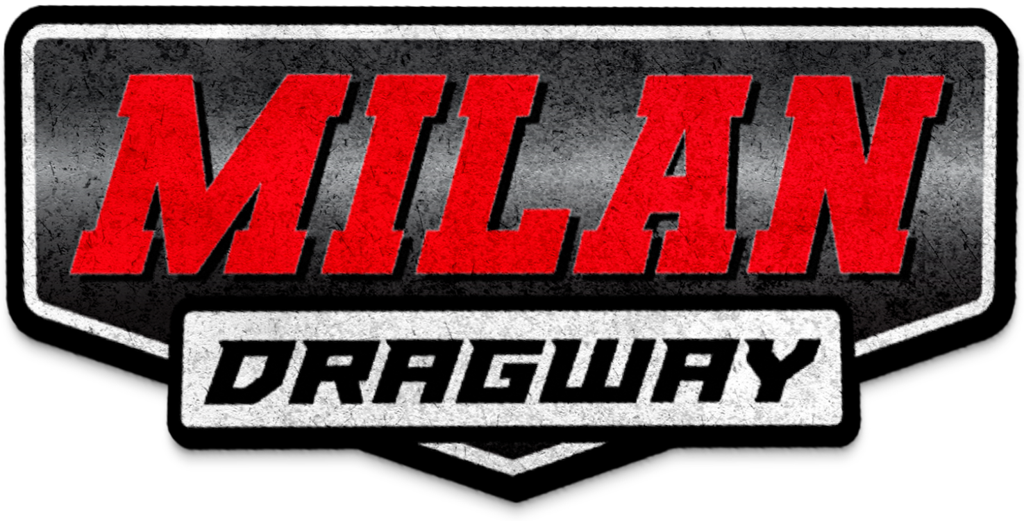 Milan Dragway's logo